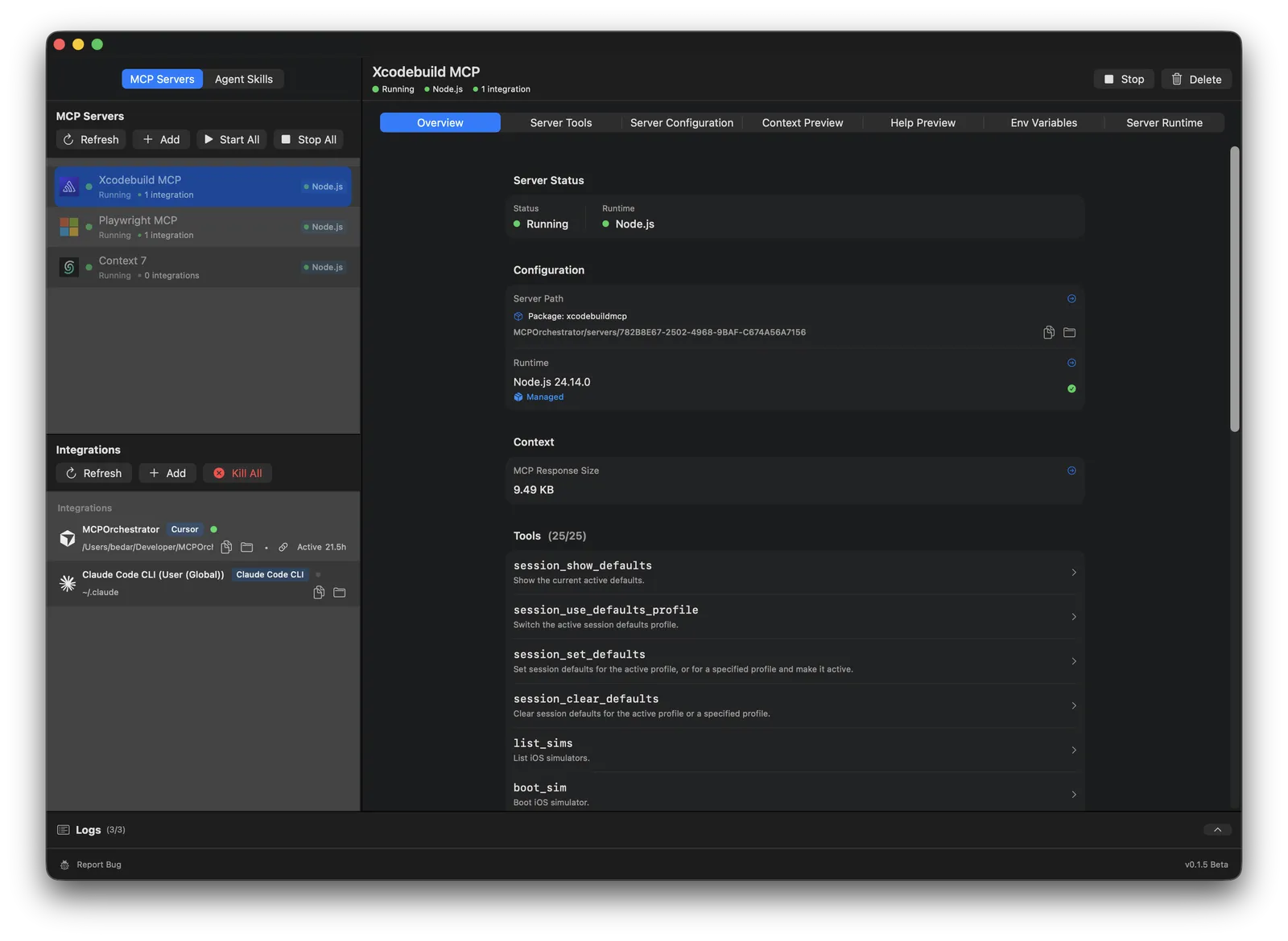 MCP Orchestrator screenshot 1