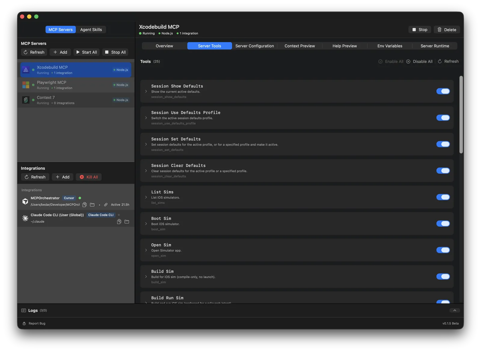 MCP Orchestrator screenshot 2
